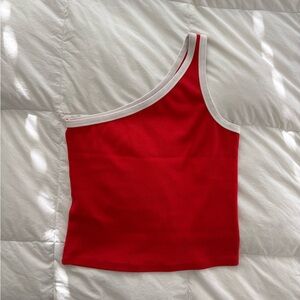 Mango one shoulder top